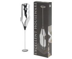 EMA 170280730 Batteur à Cappuccino, Métal, Chrome