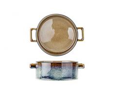 COSY & TRENDY 5950013 Bol à Soupe en Porcelaine Quintana-Ambre-D 13xH 5,5 Cm