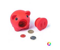 BigBuy Gadget Tirelire Little Pig Small Fuchsia