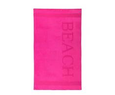Serviette de Plage XXL Beach Fuchsia 100 x 200 cm Coton Fuchsia 100 x 200 cm