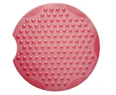 RIDDER Tecno Ice Tapis de Douche 100% Caoutchouc synthétique (TPE = élastomère thermoplastique), Rouge Transparent, env. à 55 cm