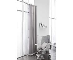 Today Rideau à Oeillets Coton 140/250 Zinc Coton Gris 140 x 250 cm