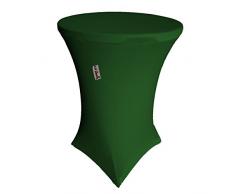 La Housse de Round High Spandex en Lin pour Cocktail Highboy Table, Green Emerald, 71.2 x 91.44 x 0.4 cm