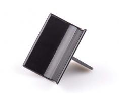 Pati-Versand 13669 Lisseur pour GÃ¢teau Bord ExtÃ©rieur Rond, Plastique, Noir, 15 x 10 x 5 cm