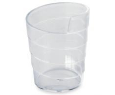 Plastella 052505CR Vaisselle, PS, Cristal, 4,5 x 4,5 x 5,6 cm