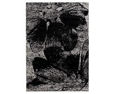 Vallila Piela Tapis Moderne Motif Floral Noir 140 x 200 cm 200 x 140 cm