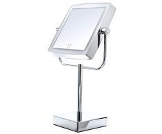 Ridder 03210500 Maquillage, cosmétique, Miroir de Rasage, Métal, chromé, env. 25,5 x 44 cm