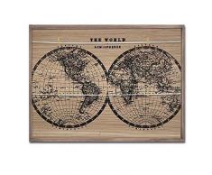 Dcasa Panneau en Bois avec Pinces pour décoration de Meubles, Autocollants pour la Maison, Unisexe, Adulte, Couleur Unique