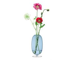 LSA International Olivia Vase en Verre, Verre, Saphir, 31Â cm