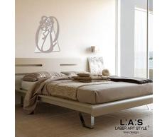L:A : S Laser Art Style Cadre Mamelon Ange Moderne pour Chambre Ã Coucher SI-229L 50x65 cm Panna-Tortora