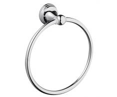 Bisk Une Bague Serviette de Plage en Aluminium, Zinc et Acier Inoxydable, Chrome, 15.2Â x 5.5Â x 18Â cm