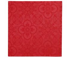 VENT DU SUD Serviette de Table, Coton PeignÃ©, Rubis, 47x47 cm