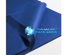 Diamond Packaging Lot de 10 mouchoirs Bleu 450 mm x 700 mm