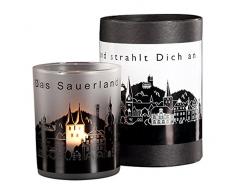 Stadtbummler 58465 Photophore en verre Motif Sauerland