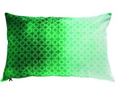 ROSANNA SPRING CO146ROVO Coussin Rosace Velours Vert deau 40 x 60 x 15 cm