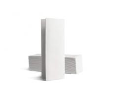 Alvotex Chic Airlaid 50 Serviettes de Table jetables en Tissu 1/8 Blanc 32 x 40 cm