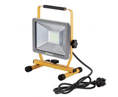 Ribitech Projecteur LED portable, gris