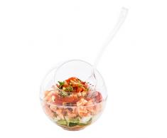 Restaurantware Boîte de 100 pièces en Verre apéritif, Plastique, Bambou, 3-Ounce