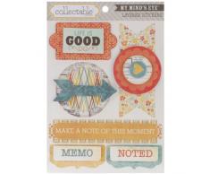 Notable Ãtiquettes My Minds Eye Memo Autocollantes