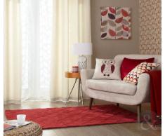 Just Contempo Rideaux à Åillets Bande en Velours doublés, Polycoton, Rouge vin, 46 x 54 inches