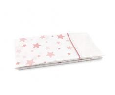 MI CASA Mi Housse de Coussin pour Berceau Motif Ã©toiles 30 x 60 cm Rose 30 x 60 cm