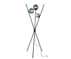 Trio Leuchten Lance Lampadaire, MÃ©tal, noir mat, 28 watt