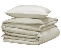 De Witte Lietaer Parure Linge de lit Flanelle, Coton, Taupe, 140x220 cm