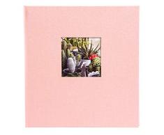 Goldbuch Bella Vista Album Photo avec découpe Photo, Lin, rosé, 30x31 cm