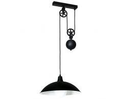 Homemania Lampe à suspension W37xd37xh120 cm Noir