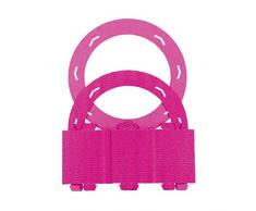 MarpaJansen 548.740-24 Lot de 5 rondelles en carton ondulé pour lanternes Rose à 22 cm Profondeur 10 cm à 16 cm Taille unique