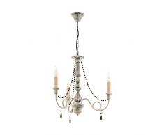 Eglo Colchester Suspension en bois Taupe antique 40 W