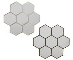 Item es-137182 dCasa miroir Mural Géométrique 38 x 37 cm