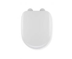 Croydex Sit Tight Huron Abattant WC, Plastique, Blanc, 46.5 x 36 x 5 cm