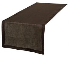Vent Du Sud Chemin de Table, Chocolat, 47x150