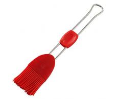 Dr. Oetker 1928 Pinceau de Cuisine Silicone Flexxibel 3,7 cm Rouge, Plastique, 26,5 x 3,7 x 2 cm