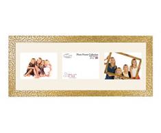 Inov8 Cadre de Miroir en mosaïque de Fabrication Britannique, Verre, doré, 7x5 (17.78cm x 12.7cm) - 3 Landscape