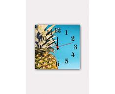 Bonamaison Horloge Murale en MDF, Multicolore, 30 x 30 cm
