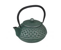 Victor Bouilloire à thé 1.0L, en Fonte, Vert, 17 x 14 x 18 cm