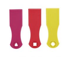 Gimel 518697 Ustensile Spatule, Nylon, Multicolore, 14 x 1,08 x 2 cm