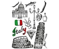 AG Design Autocollant Mural f 1040 autkleber Italie