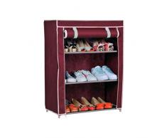 PRATIKO LIFE Meuble à Chaussures Taglia Unica Bordeaux