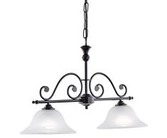 Eglo 91004 Suspension, Verre, E27, Noir, Blanc