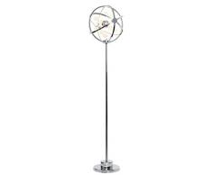 Näve Leuchten 2036342 A + + to a, lampadaire LEDUnivers avec boules en verre, chrome, 160 x 38 x 160 cm