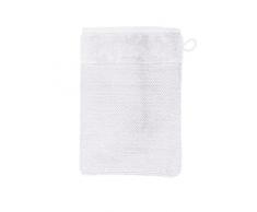 MÃVE Bamboo Luxe Gant de Toilette 15 x 20 cm, FabriquÃ© en Allemagne, 60% coton / 40% viscose en pulpe de bambou, Snow (Blanc)
