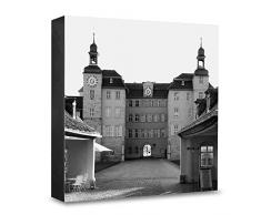 COGNOSCO HG-HD109 Tableau Mural en Bois avec Photo darchitecture Heidelberg Noir/Blanc 15 x 15 cm