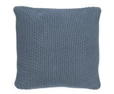 Marc OPolo Nordic Knit Coussin, 100% Coton, Smoke Blue, 50 cm x 50 cm