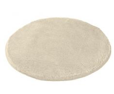 Meusch Tapis de Bain Mona 80cm Ronde Sable Beige Polyacrylique, 80 x 80 x 2 cm