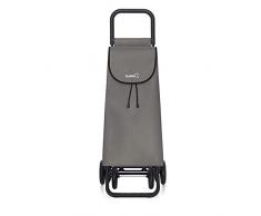 GARMOL Chariot de Courses Gris 40 x 27 x 105 cm