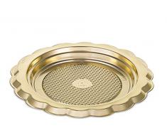 Alcas 014008030 Medoro Mini Plateau Rond DorÃ©, Pp/Pet