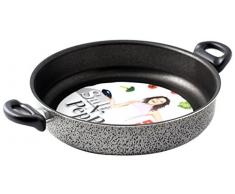 Home Salt NPepper Sauteuse AntiadhÃ©rent avec 2 PoignÃ©es, Aluminium, Noir/Gris, 32 cm